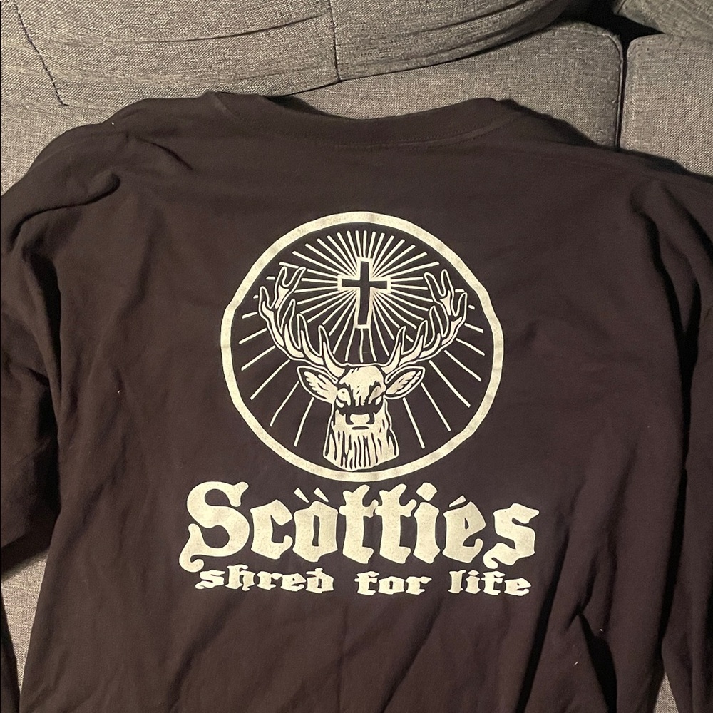 Black Long Sleeve Graphic Tee